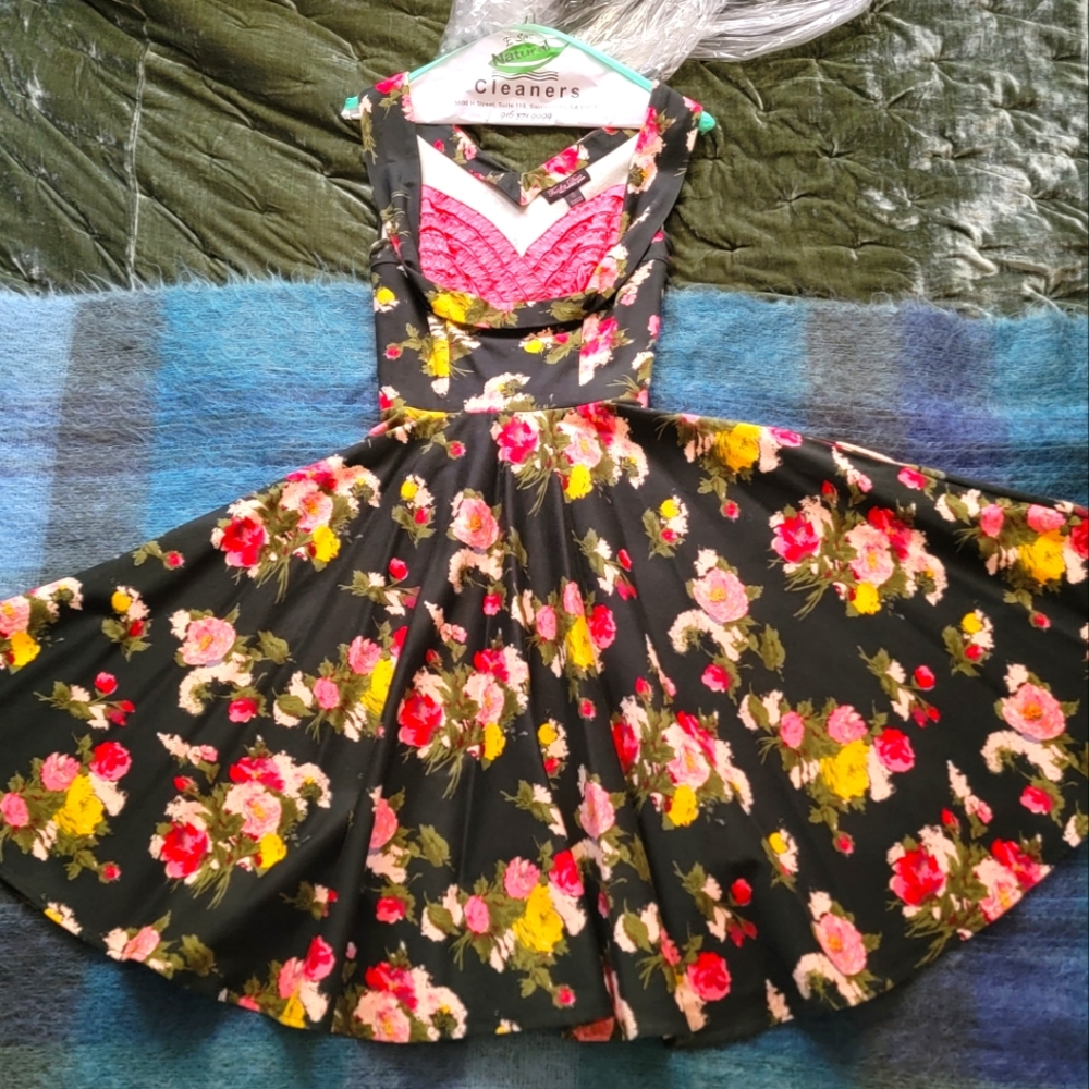Trashy Diva Rose Print Honey Dress